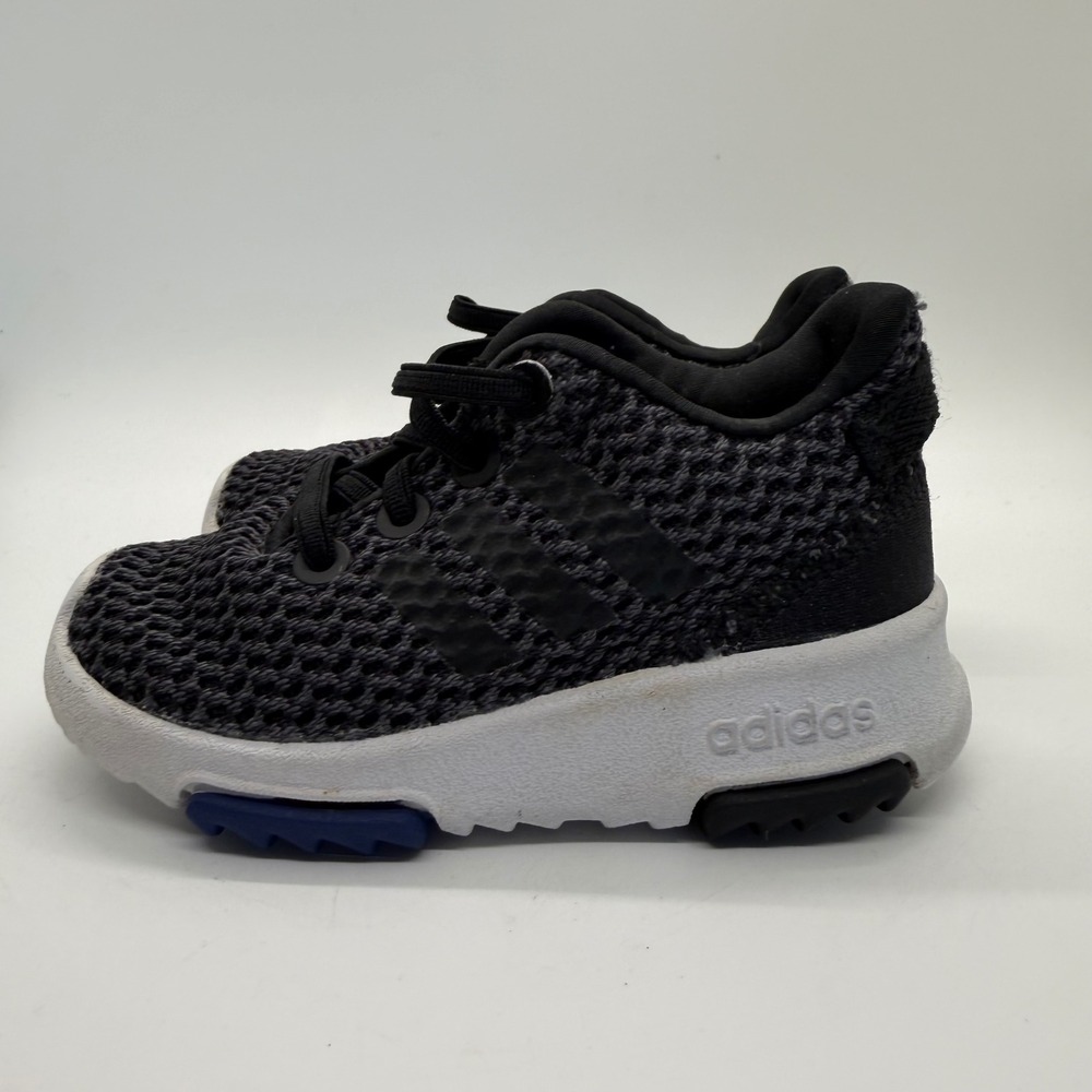 Adidas Toddler Boys CF Racer TR Black Grey Mesh Athletic Sneakers Shoes Size 6K